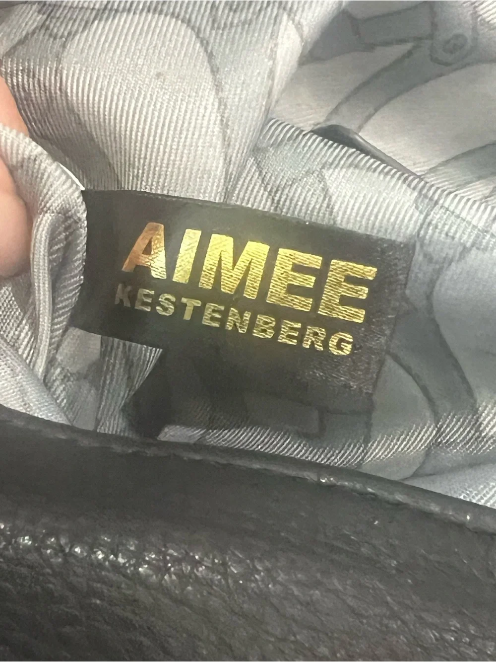 Aimee Kestenberg Hobo Pebbled Black Leather